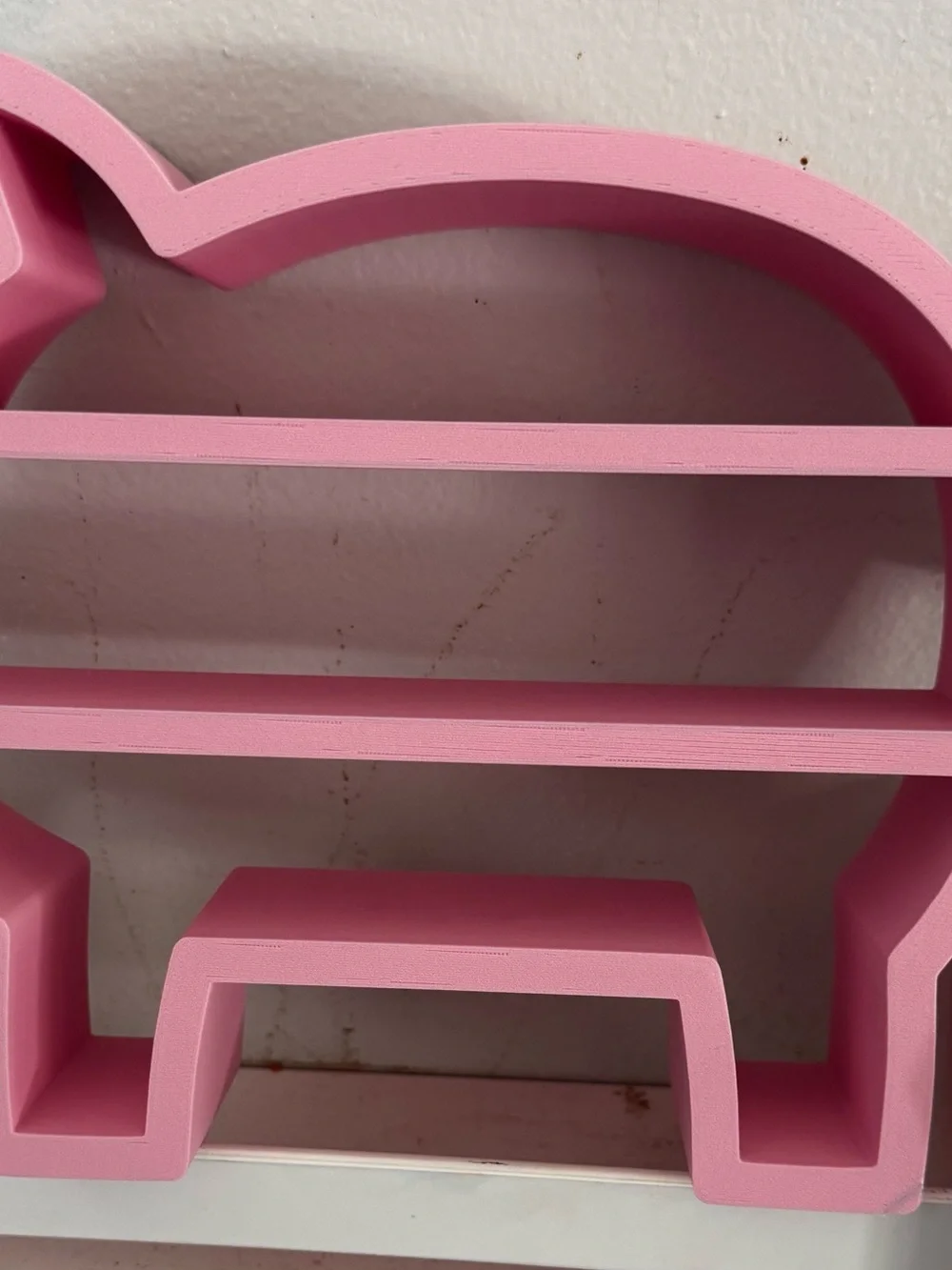 Pink Pig Shelf | Farmhouse Decor